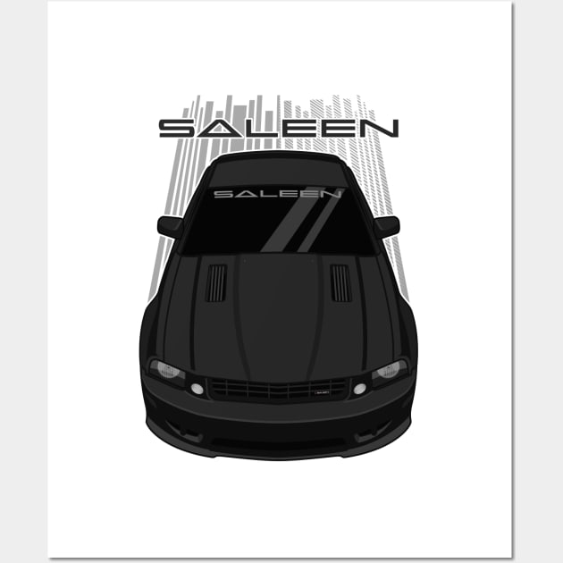 Ford Mustang Saleen 2005-2009 - Black Wall Art by V8social